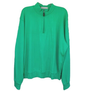 Martin Lime Longsleeve 1/4 Zip Interlock Pullover